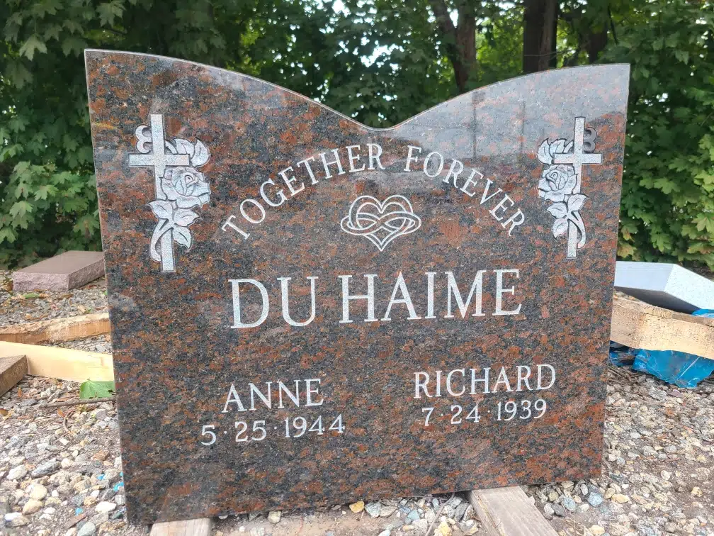 Granite Headstone hand-carved by NJ Memorial Headstones in NJ — image 2
